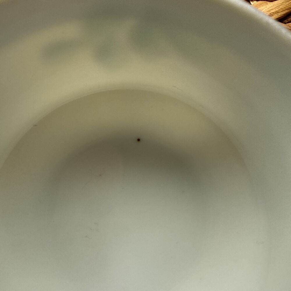 Japanese Lusterware Teacup & Saucer Set Handpainted Blue w/ Flowers Vintage - Picture 4 of 12